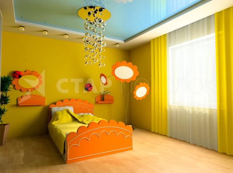 Потолок в детской комнате — 145 фото идей нестандартного оформления