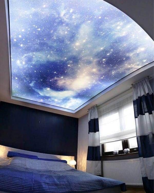 Как сделать потолок звездное небо. Звездный потолок своими руками.